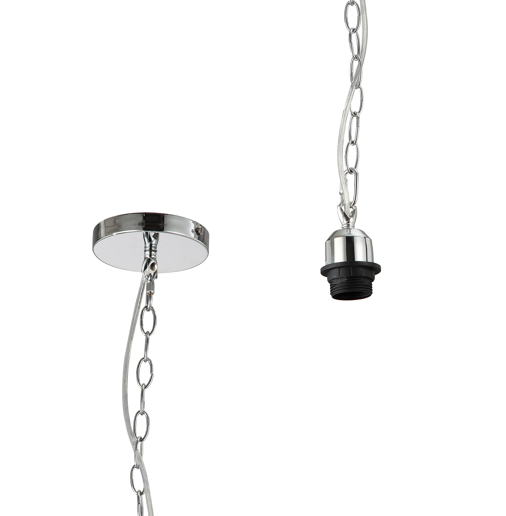 IL60000  Kudo 1 Light Pendant Polished Chrome